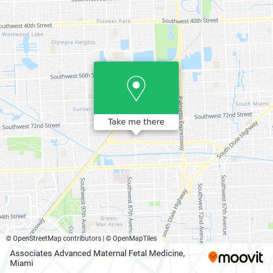 Associates Advanced Maternal Fetal Medicine map