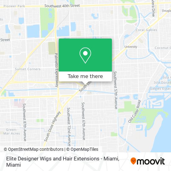 Elite Designer Wigs and Hair Extensions - Miami map