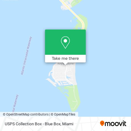 USPS Collection Box - Blue Box map