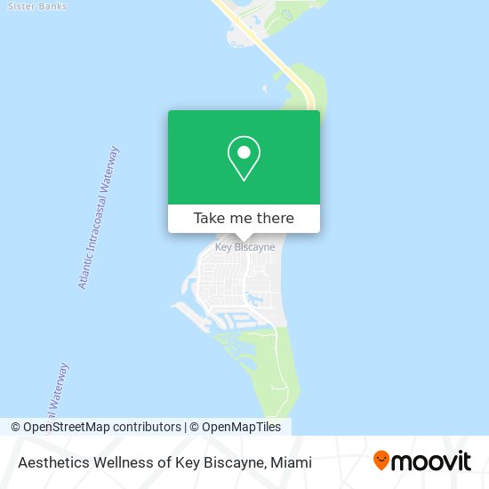 Aesthetics Wellness of Key Biscayne map