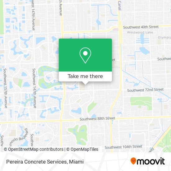 Pereira Concrete Services map