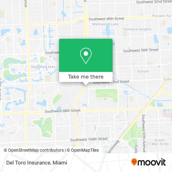 Mapa de Del Toro Insurance