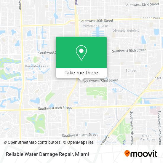 Reliable Water Damage Repair map