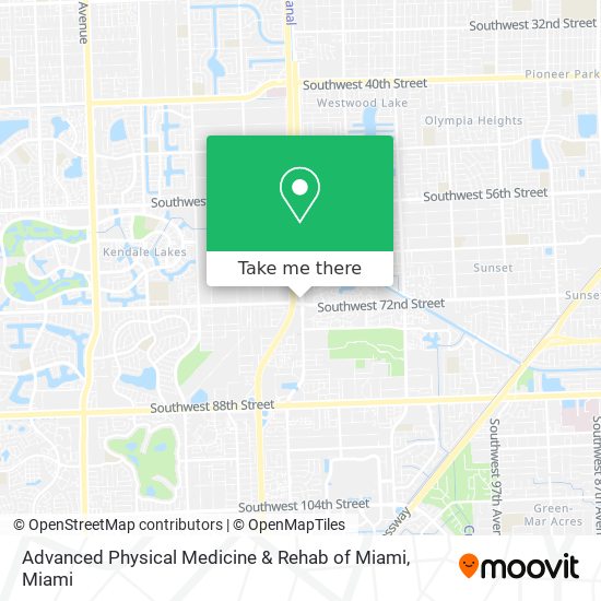 Advanced Physical Medicine & Rehab of Miami map