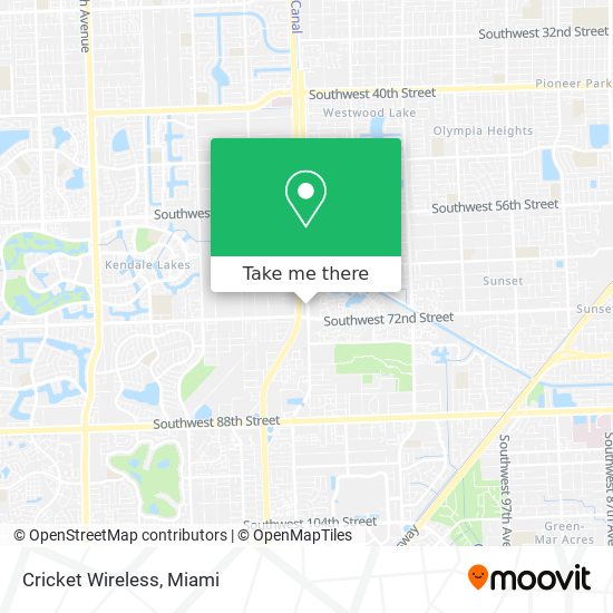 Cricket Wireless map