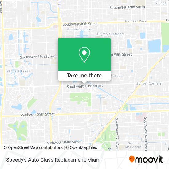 Mapa de Speedy's Auto Glass Replacement