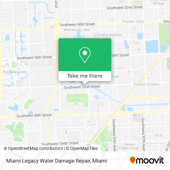 Miami Legacy Water Damage Repair map