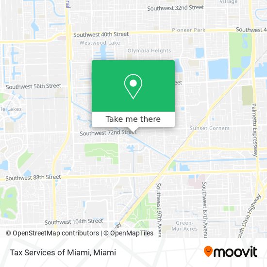 Tax Services of Miami map