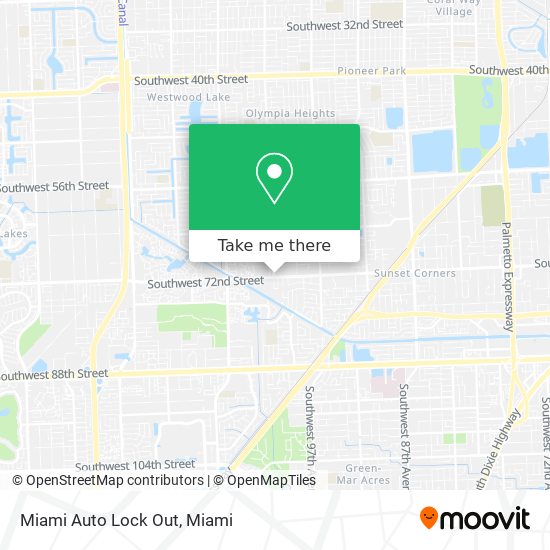 Miami Auto Lock Out map