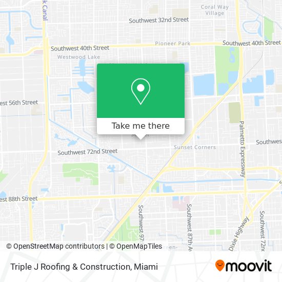 Triple J Roofing & Construction map