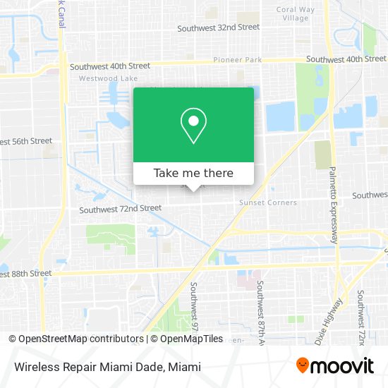 Wireless Repair Miami Dade map