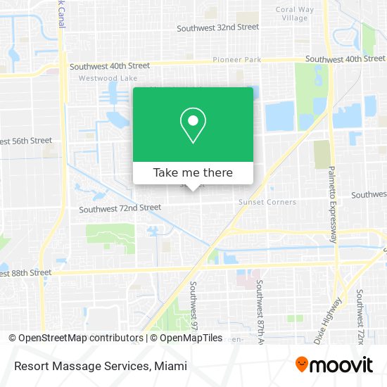 Resort Massage Services map