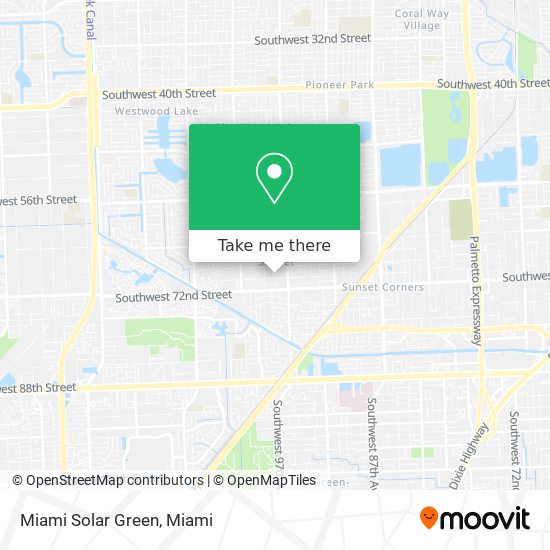 Miami Solar Green map