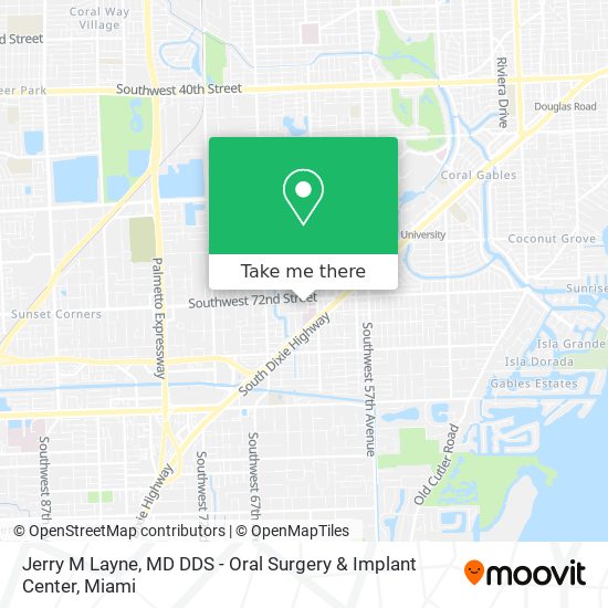 Mapa de Jerry M Layne, MD DDS - Oral Surgery & Implant Center