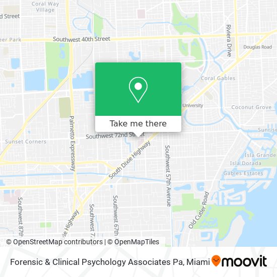 Mapa de Forensic & Clinical Psychology Associates Pa