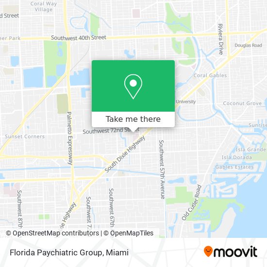 Mapa de Florida Paychiatric Group