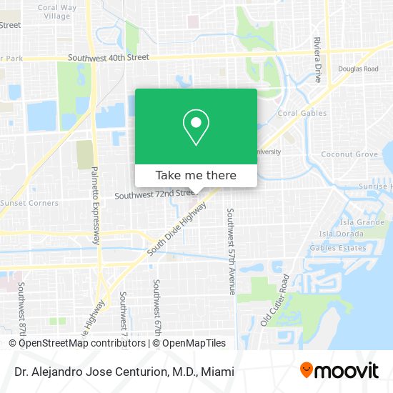 Mapa de Dr. Alejandro Jose Centurion, M.D.
