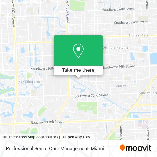 Professional Senior Care Management map