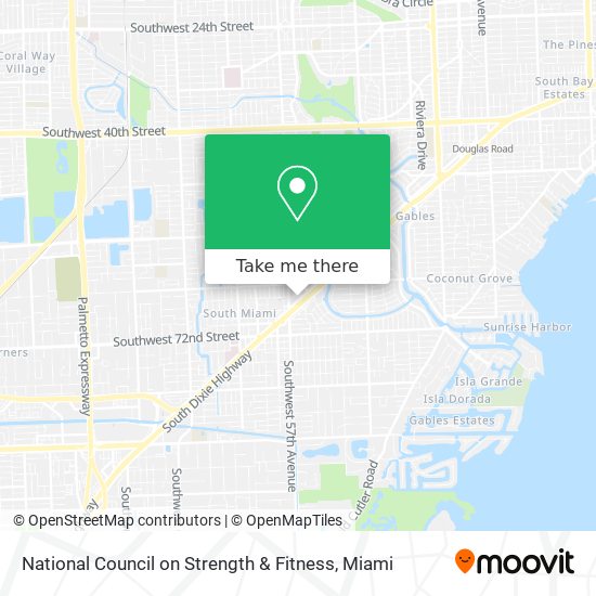 National Council on Strength & Fitness map