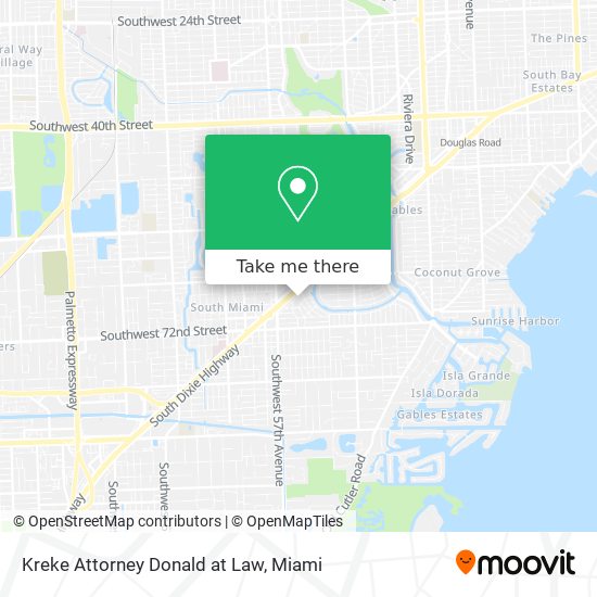 Kreke Attorney Donald at Law map