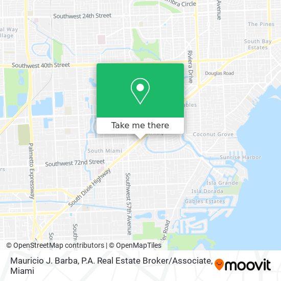 Mapa de Mauricio J. Barba, P.A. Real Estate Broker / Associate