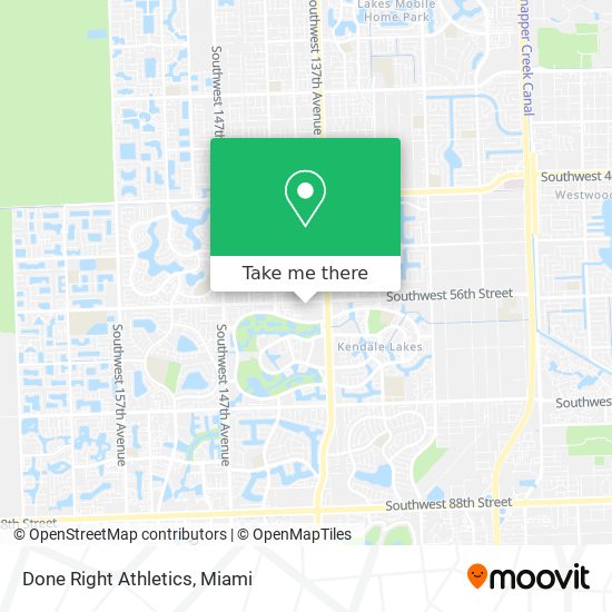 Mapa de Done Right Athletics