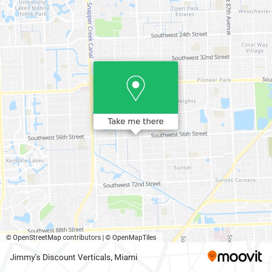 Jimmy's Discount Verticals map