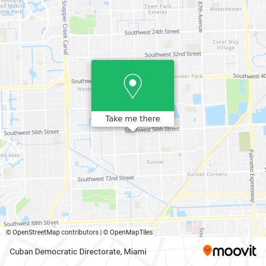 Mapa de Cuban Democratic Directorate