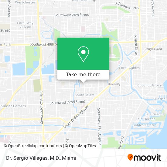 Mapa de Dr. Sergio Villegas, M.D.