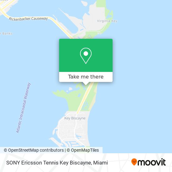 Mapa de SONY Ericsson Tennis Key Biscayne