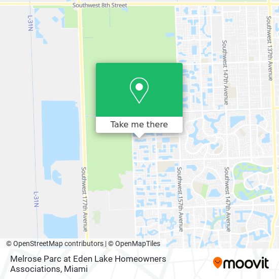 Mapa de Melrose Parc at Eden Lake Homeowners Associations