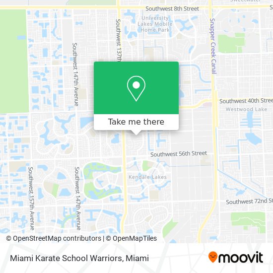 Mapa de Miami Karate School Warriors