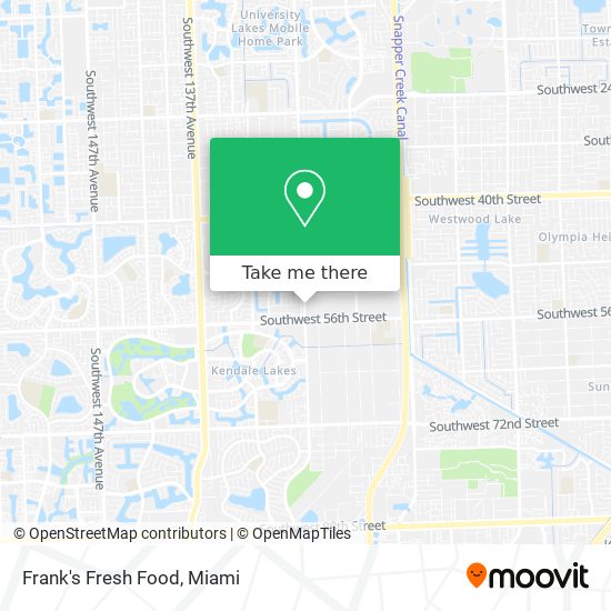 Frank's Fresh Food map