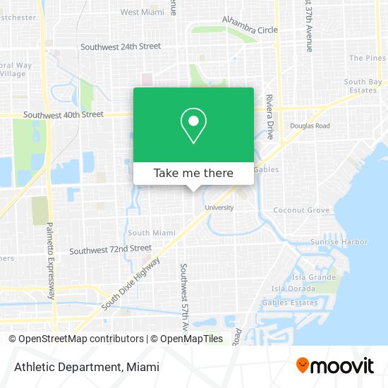 Mapa de Athletic Department