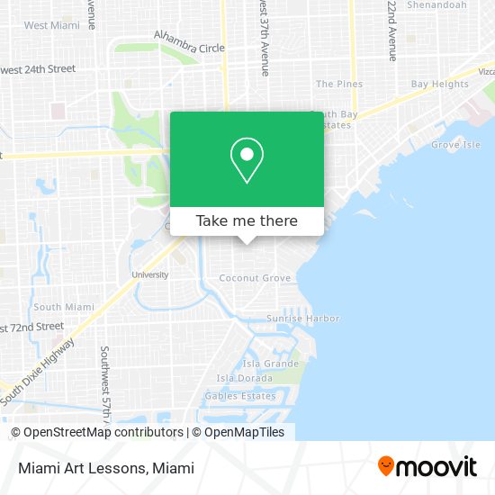 Mapa de Miami Art Lessons