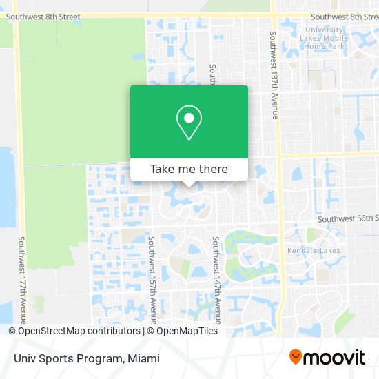 Mapa de Univ Sports Program