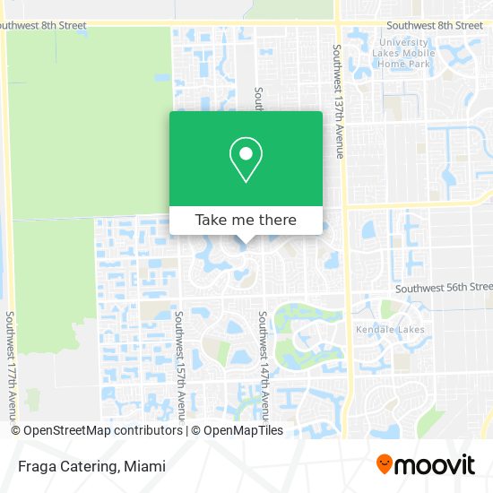 Fraga Catering map