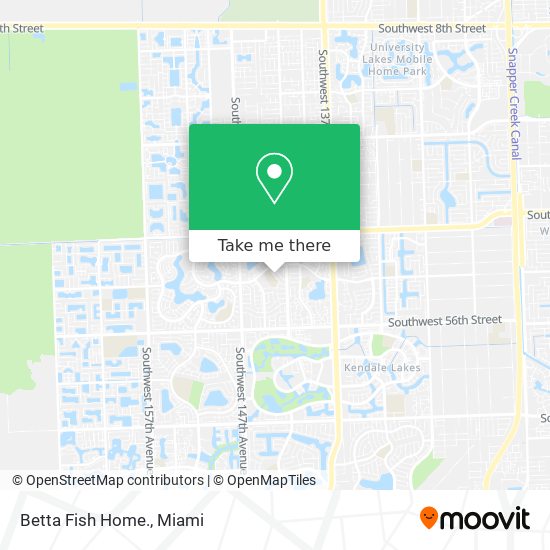 Mapa de Betta Fish Home.