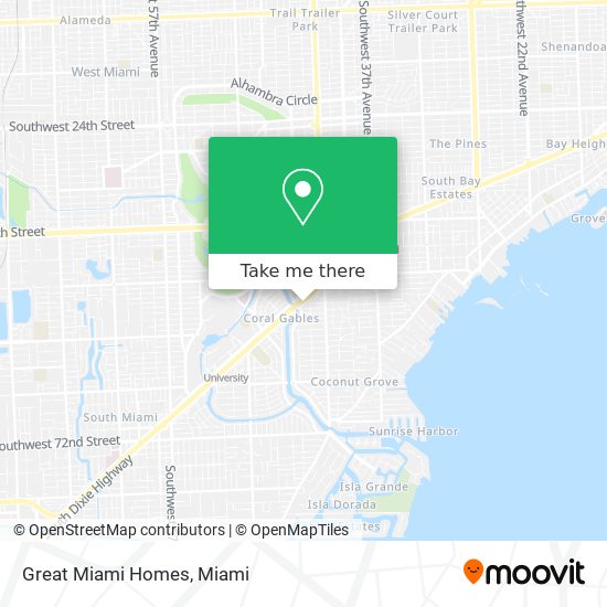 Great Miami Homes map