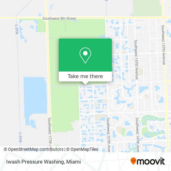 Iwash Pressure Washing map