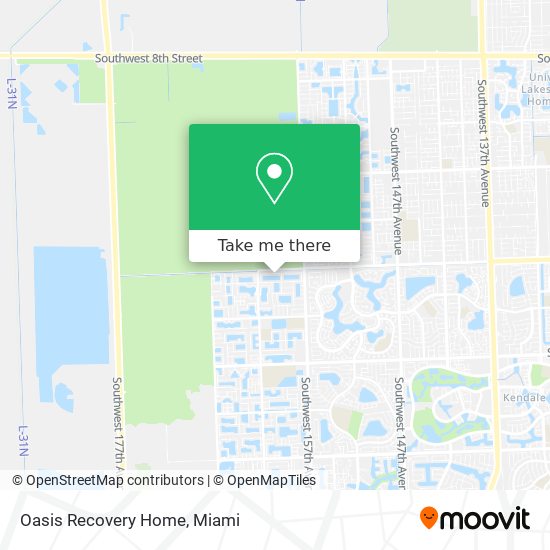 Oasis Recovery Home map