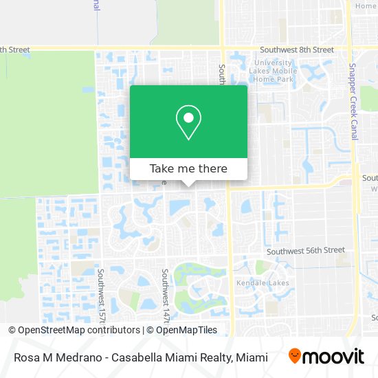 Mapa de Rosa M Medrano - Casabella Miami Realty