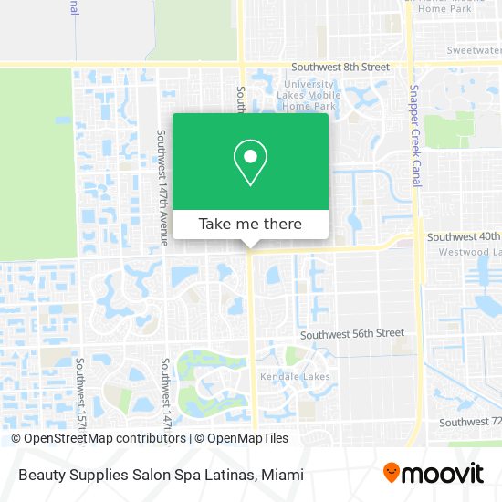 Mapa de Beauty Supplies Salon Spa Latinas