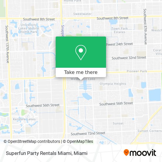 Mapa de Superfun Party Rentals Miami