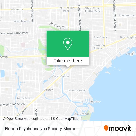 Florida Psychoanalytic Society map