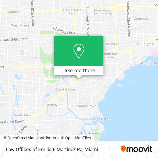 Mapa de Law Offices of Emilio F Martinez Pa