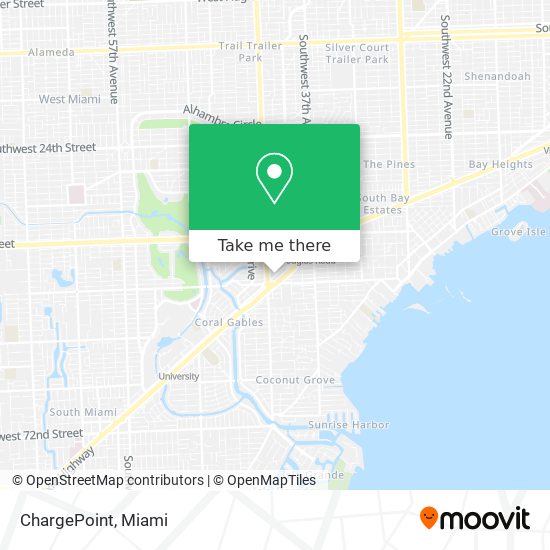 Mapa de ChargePoint