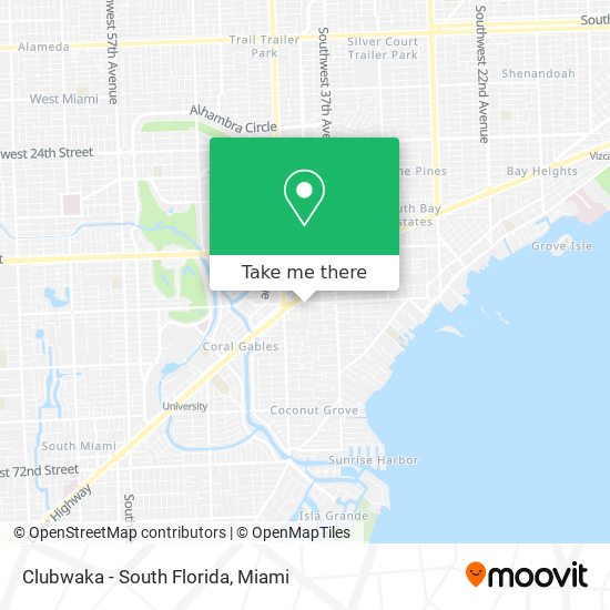Mapa de Clubwaka - South Florida
