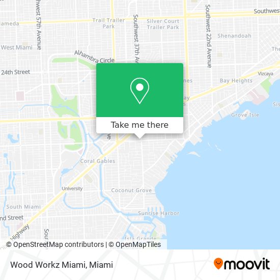 Wood Workz Miami map