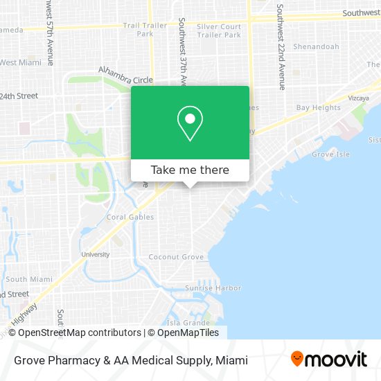 Grove Pharmacy & AA Medical Supply map